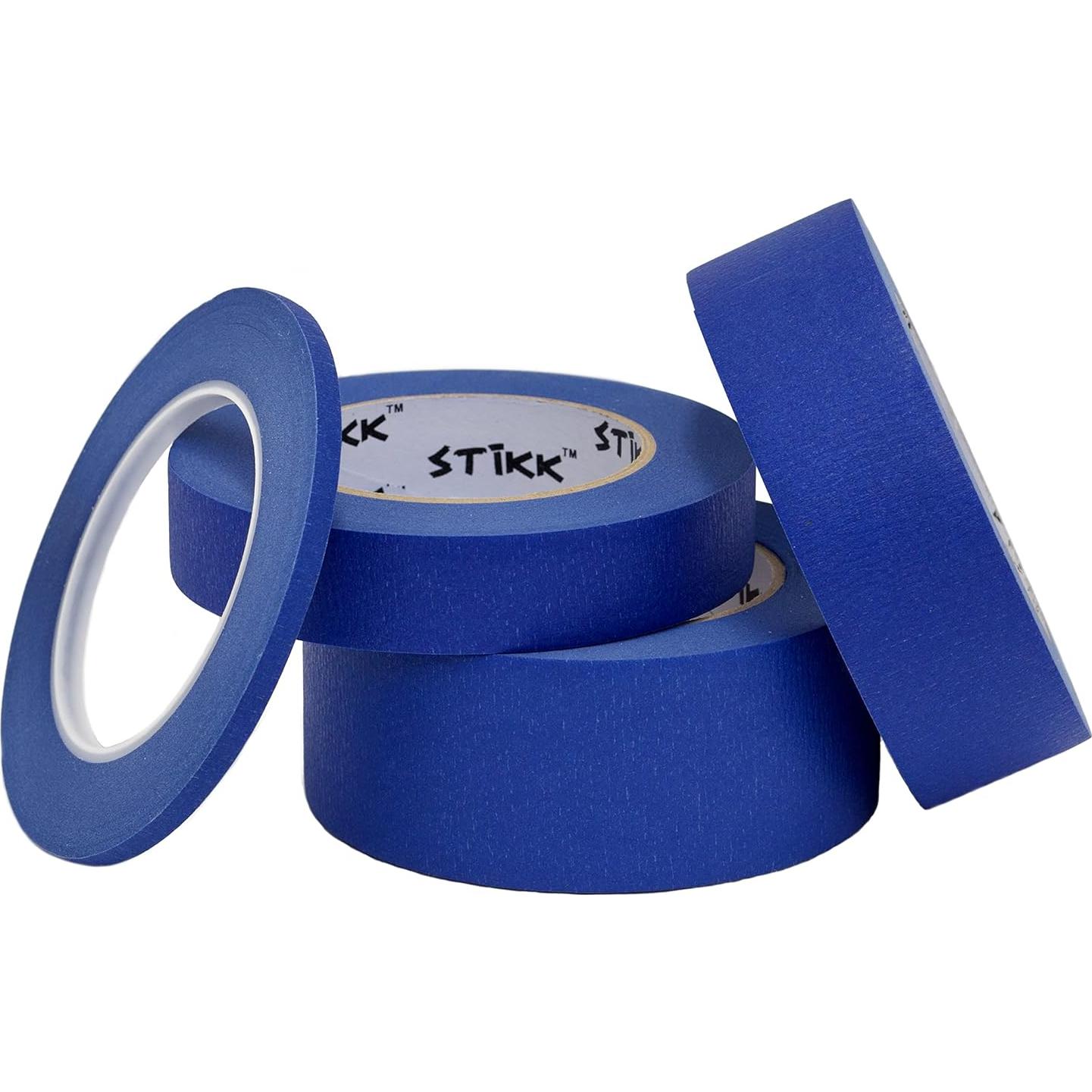 Cinta de Pintor STIKK - Paquete de 3 Cintas Azules 0.6 cm x 54.86 m