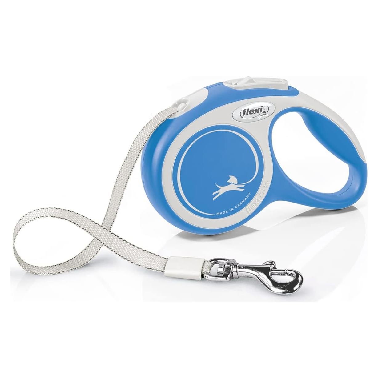Correa Retráctil Flexi Comfort 3m Gris y Azul para Perros hasta 12kg