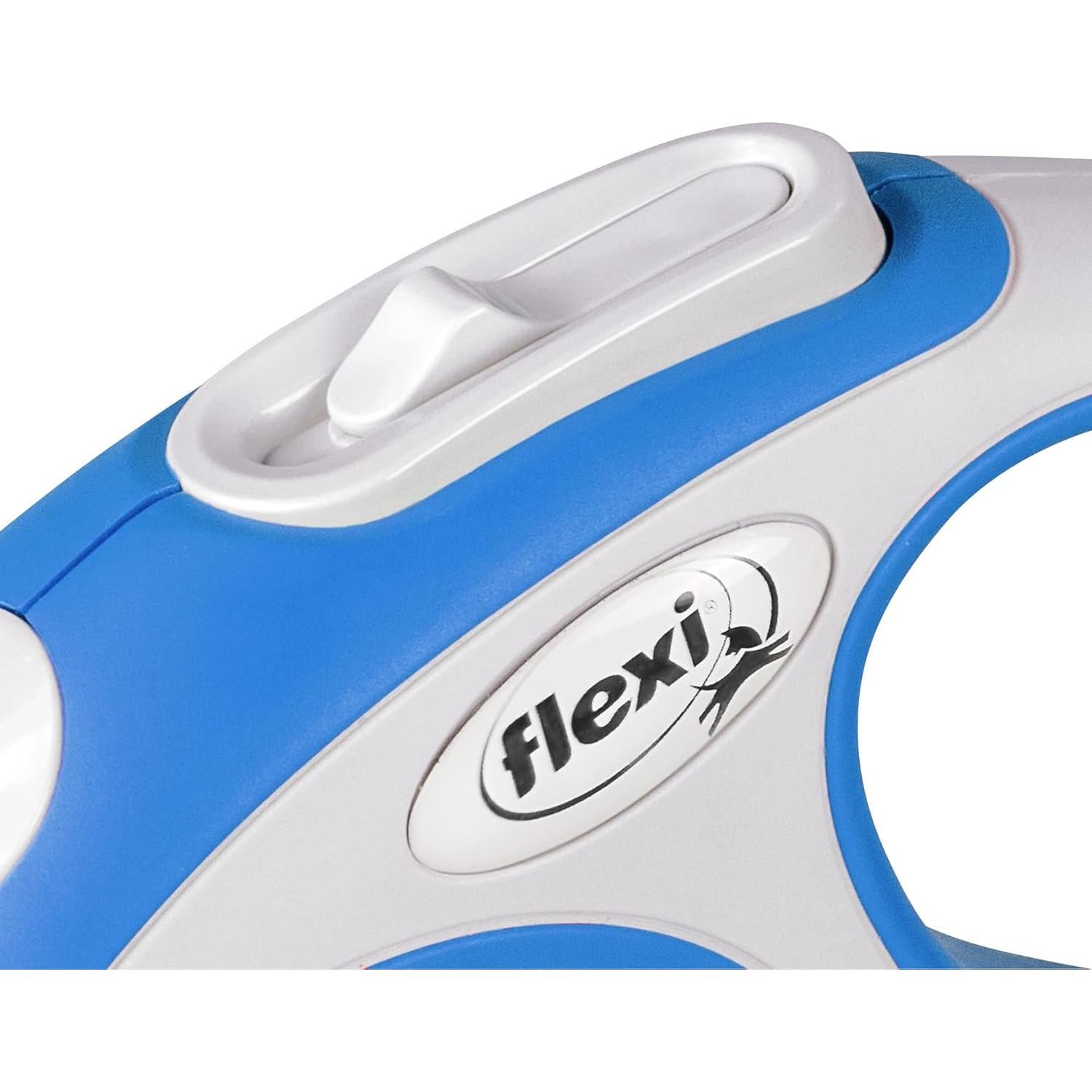 Correa Retráctil Flexi Comfort 3m Gris y Azul para Perros hasta 12kg