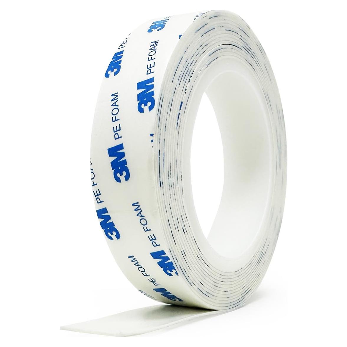 Cinta de Montaje Doble Cara 3M 1600T 2.54cm x 4.57m Blanca