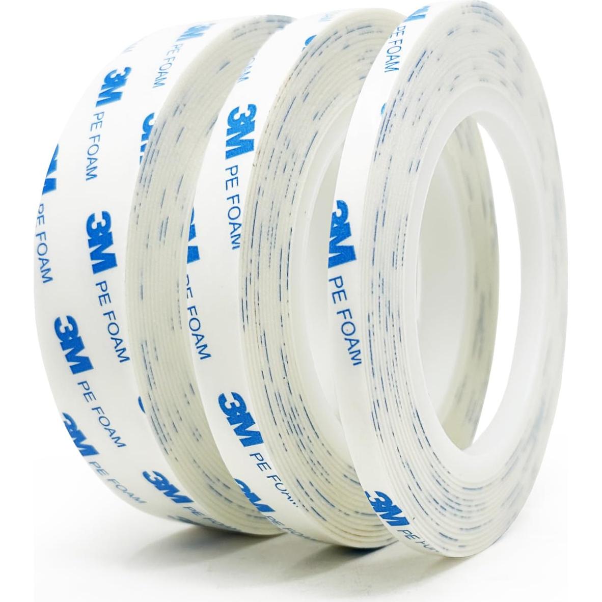 Cinta de Montaje Doble Cara 3M 1600T 2.54cm x 4.57m Blanca