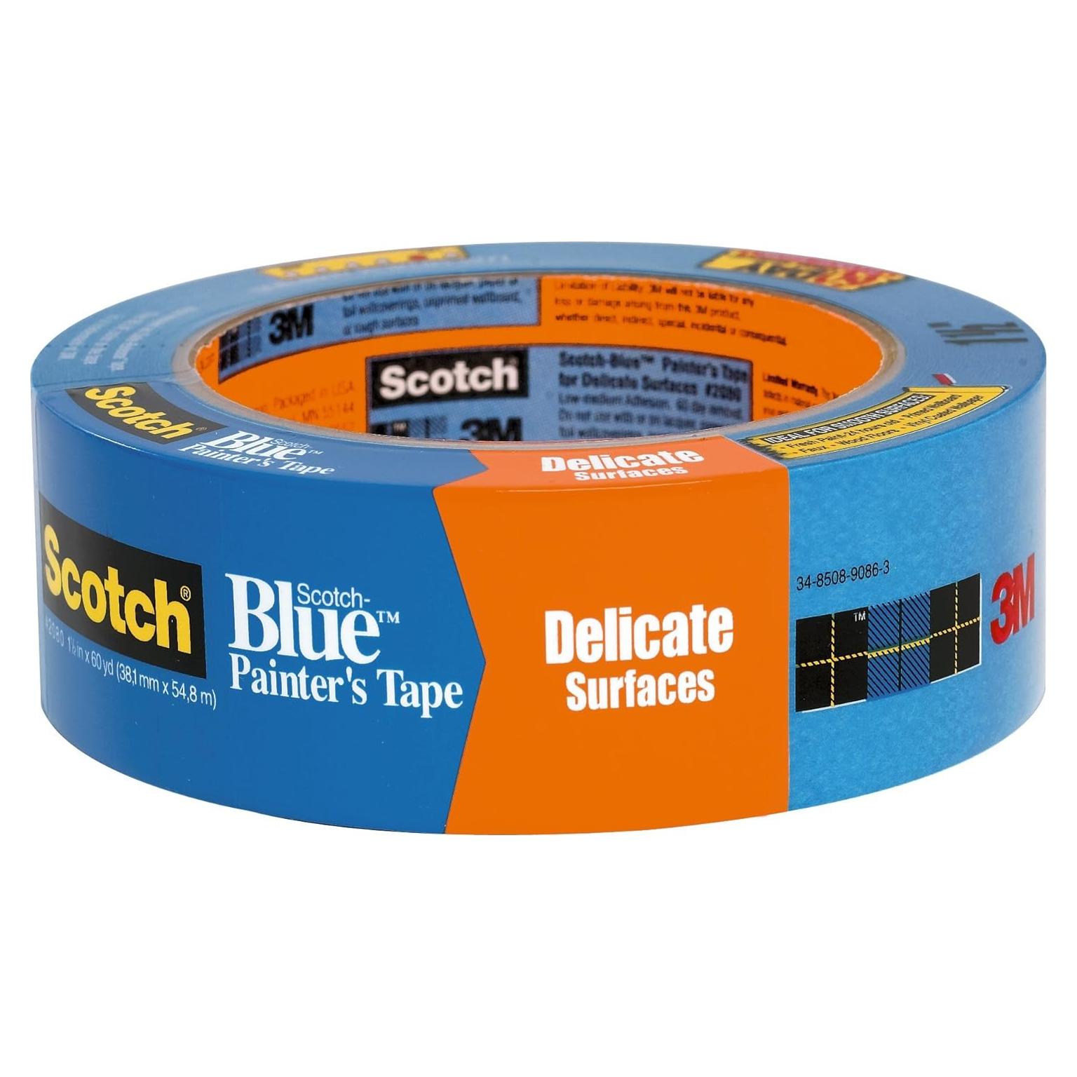 Cinta de pintor 3M Scotch Blue 3.6 cm x 54.9 m para superficies delicadas
