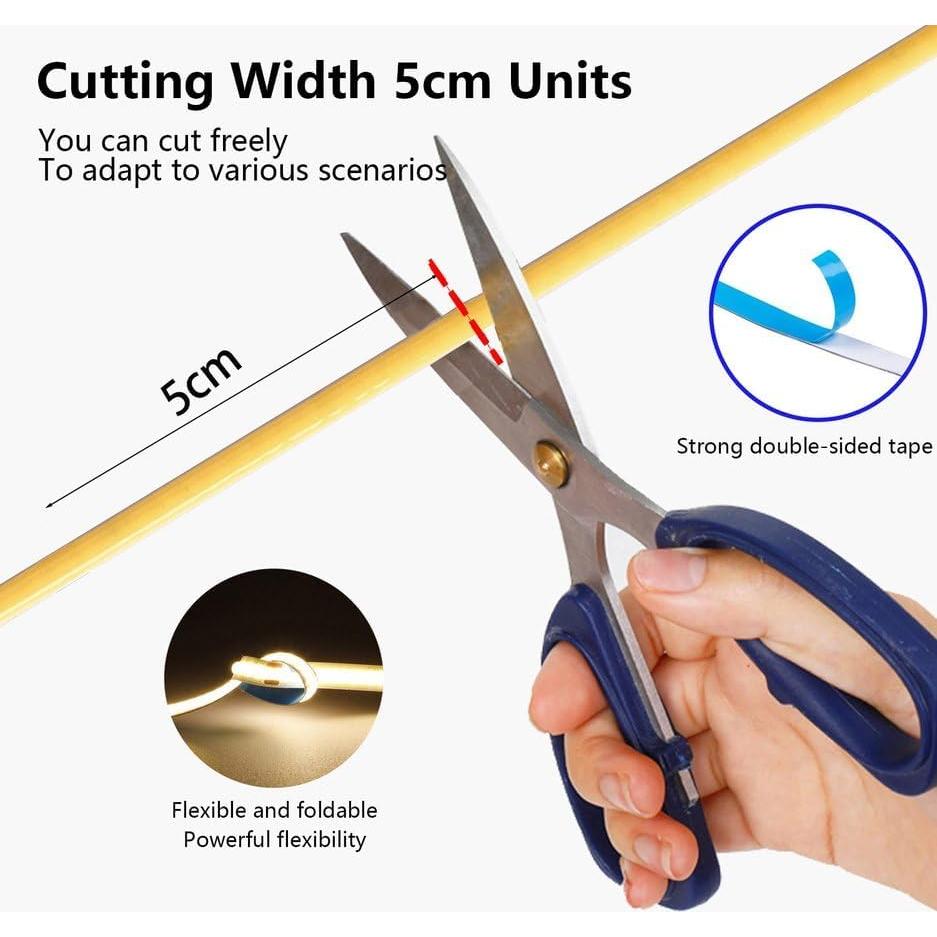 Cinta LED COB MDee 3m Azul Tipo C 320 LEDs/m Flexible