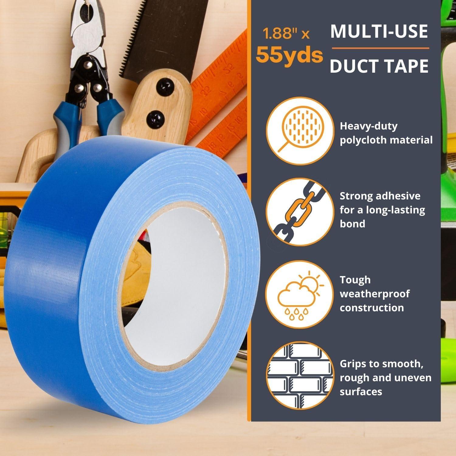 Cinta Adhesiva GTSE Azul 5.08 cm x 50 m Impermeable Alta Resistencia