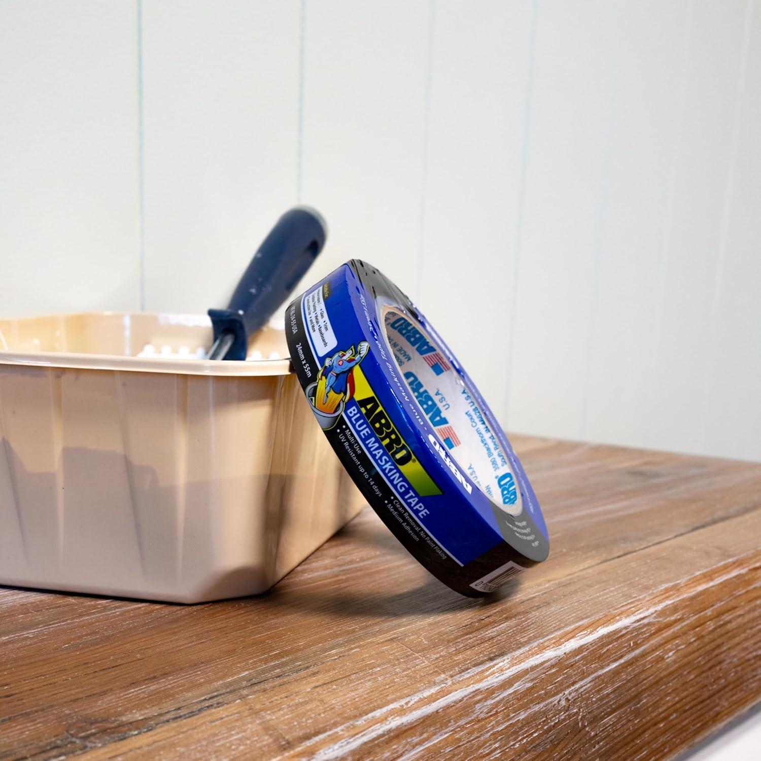 Cinta de Pintor Azul ABRO 2.54 cm x 54.86 m para Enmascarar