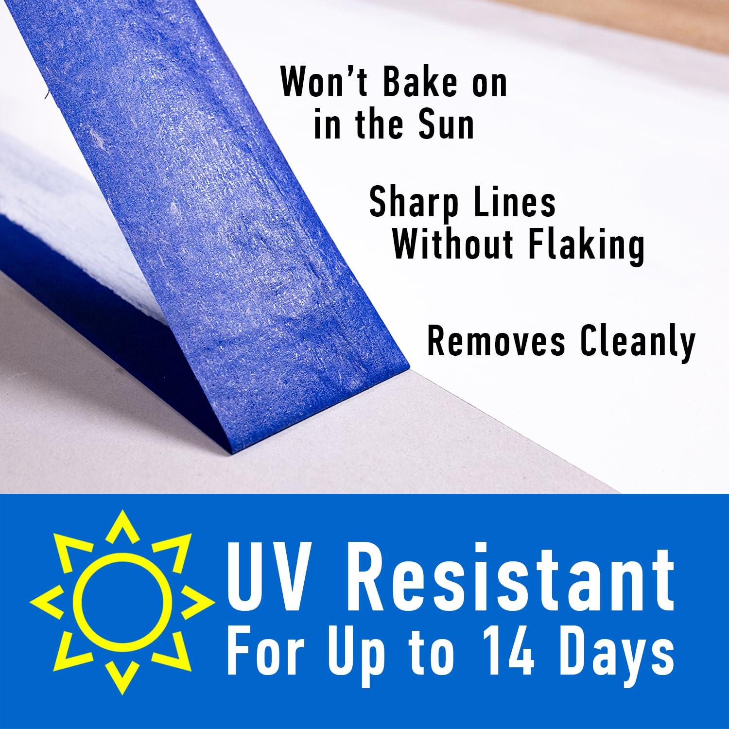 Cinta de Pintor Azul ABRO 2.54 cm x 54.86 m para Enmascarar