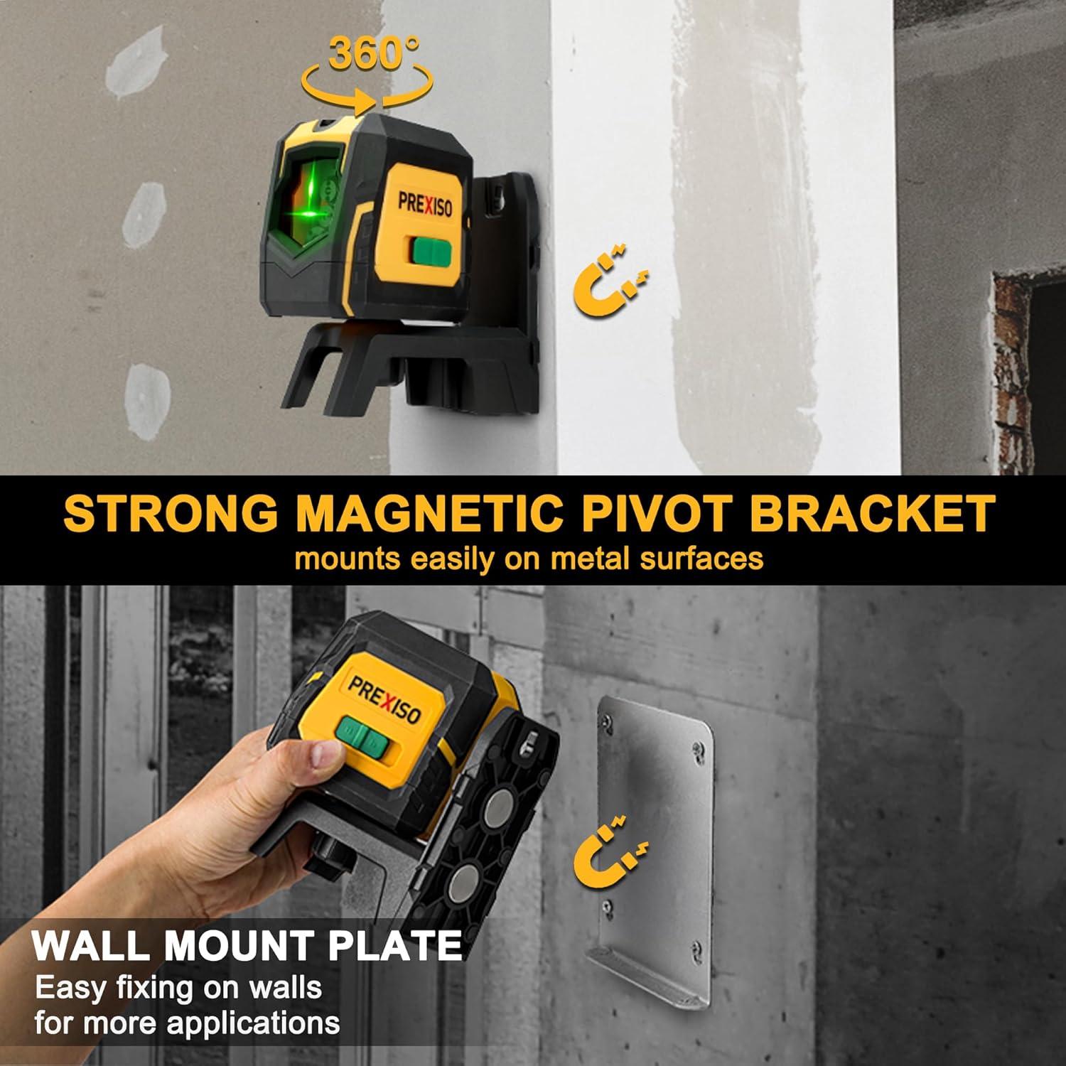 Nivel Láser PREXISO Verde Autonivelante con Trípode 95 cm