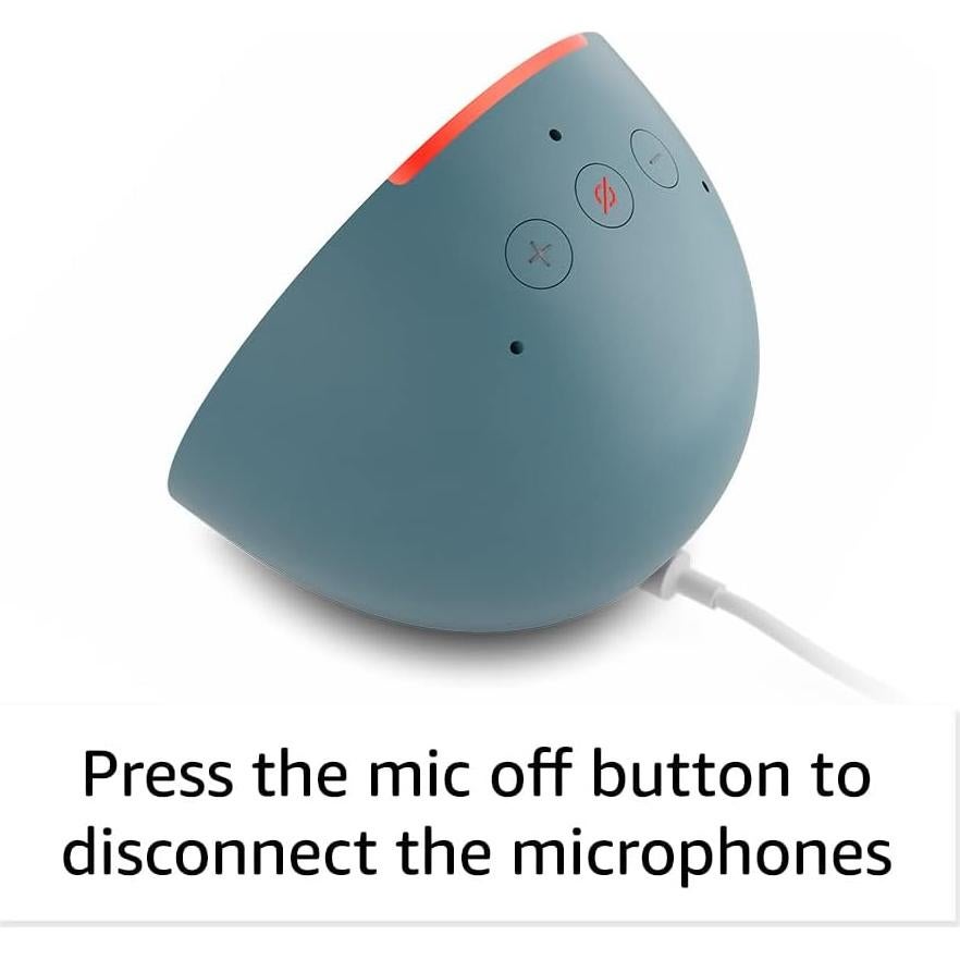 Like-New Amazon Echo Pop (newest model), Our smallest Alexa speaker, Fits in any room, Midnight Teal