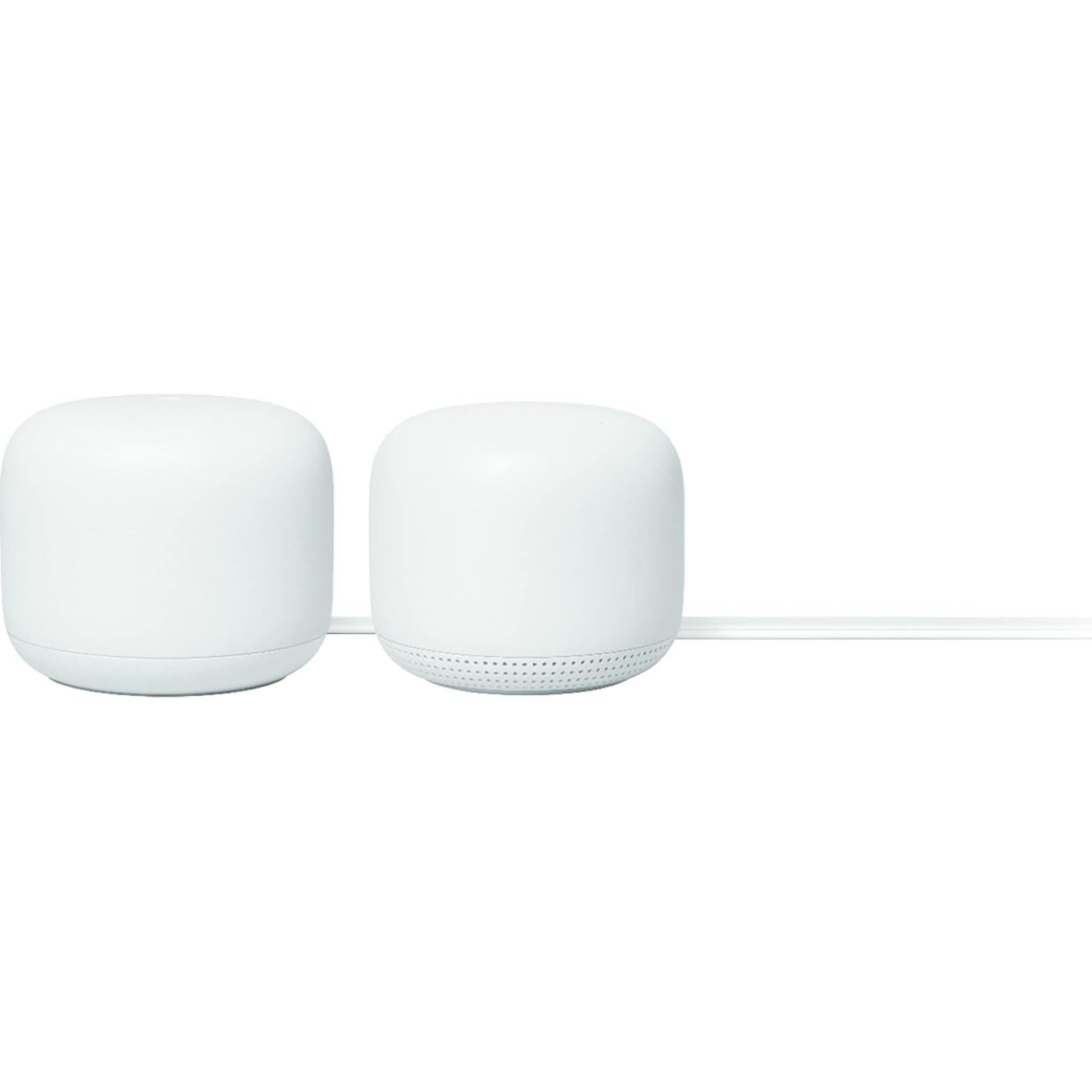 Router Google Nest Wifi AC2200 2-Pack Nieve Sistema Mesh