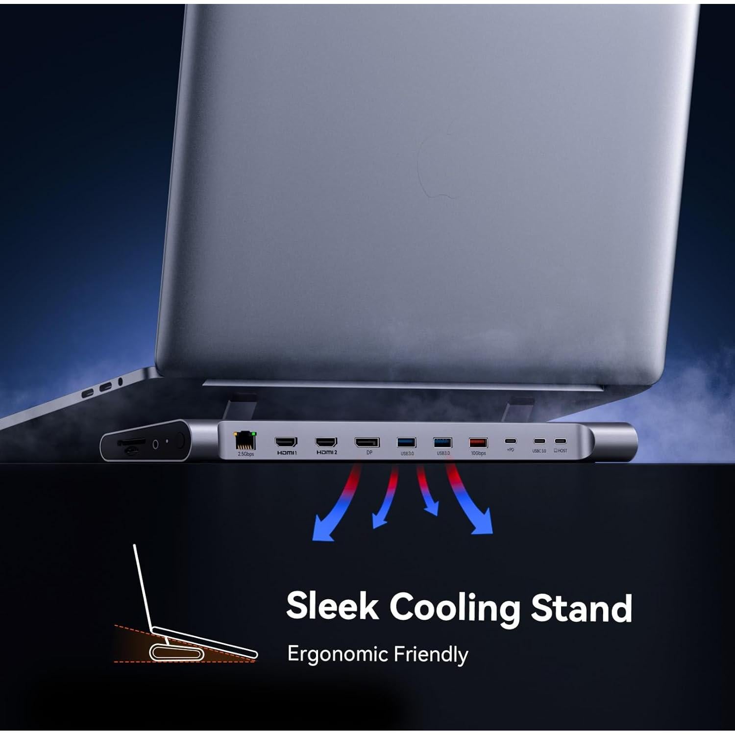 Estación de Acoplamiento TobenONE USB-C 3 Monitores 100W