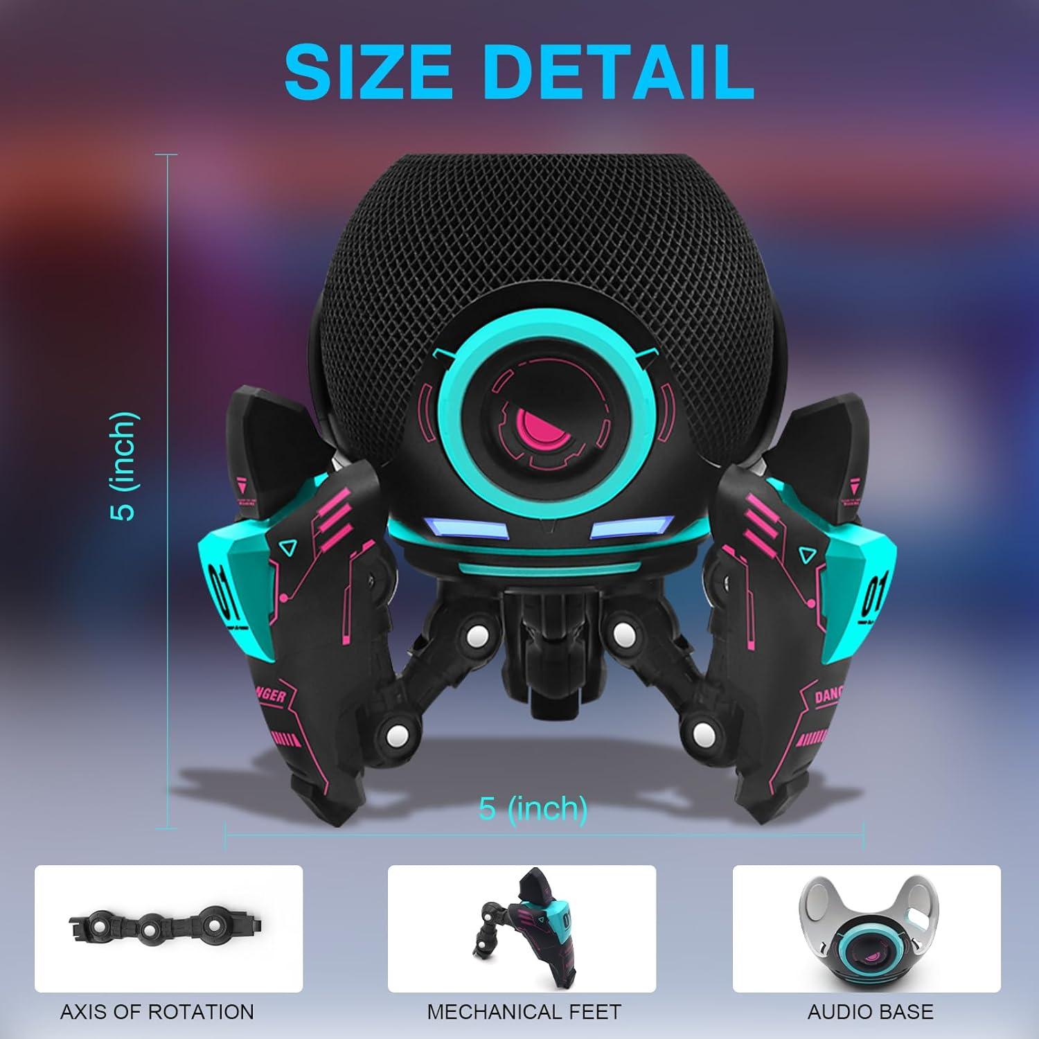 Soporte Decorativo para Echo Dot 4ta/5ta Gen y HomePod Mini Negro