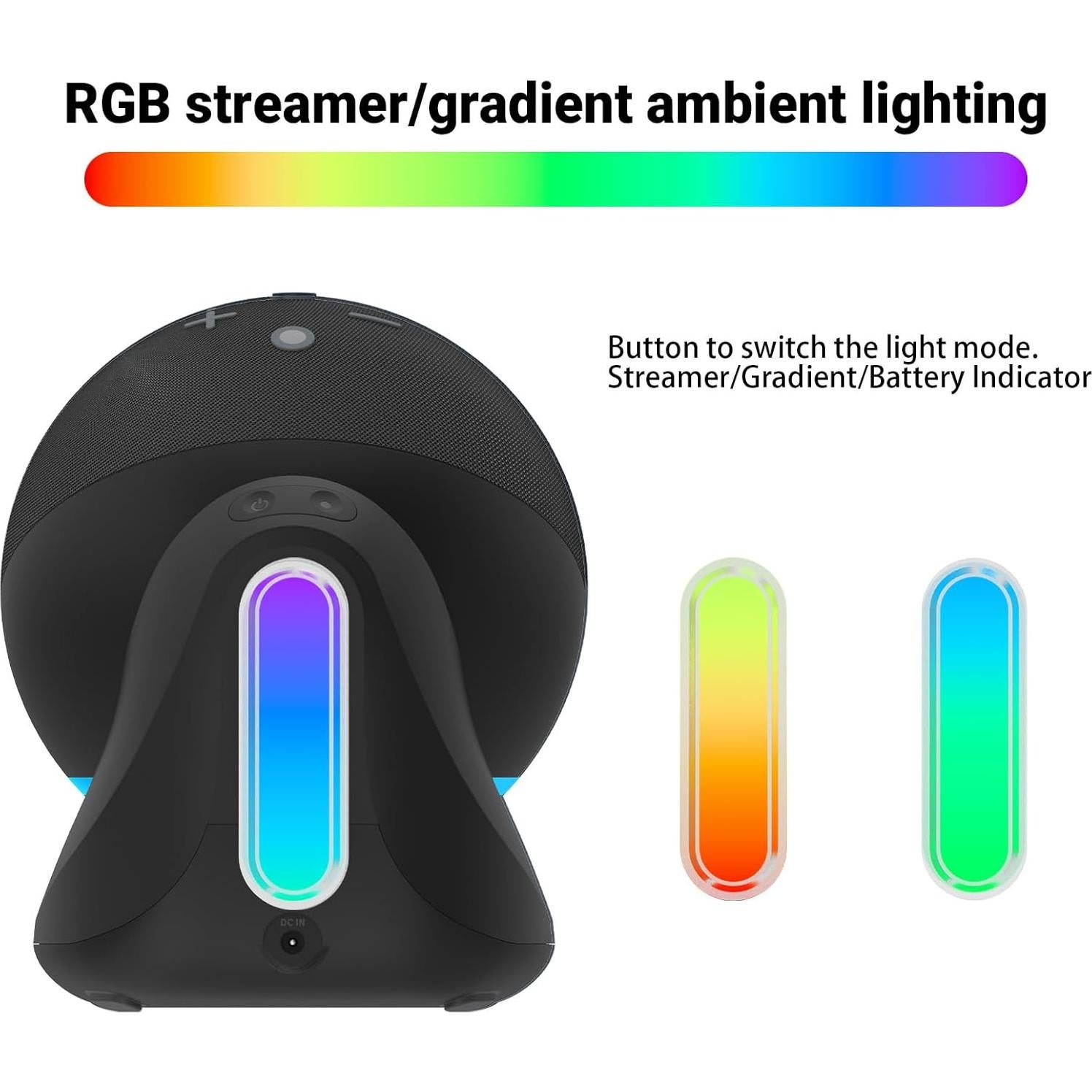 Base de batería Fanxoo ED5 10000mAh con luz musical