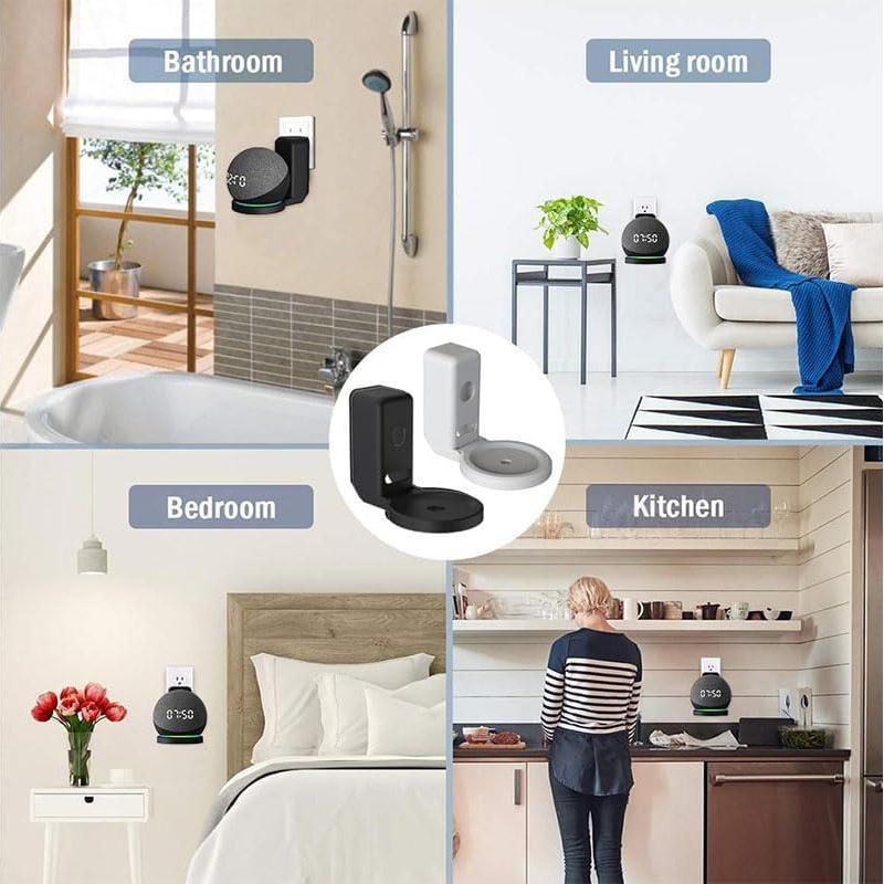 Soporte de Pared para Altavoz Echo Dot 4ª y 5ª Generación - Negro
