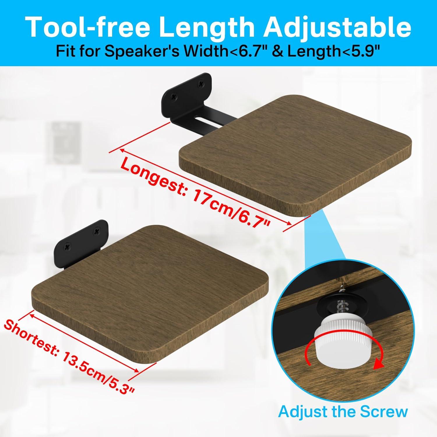 Soporte de pared ajustable Aiweiwa para altavoces Echo