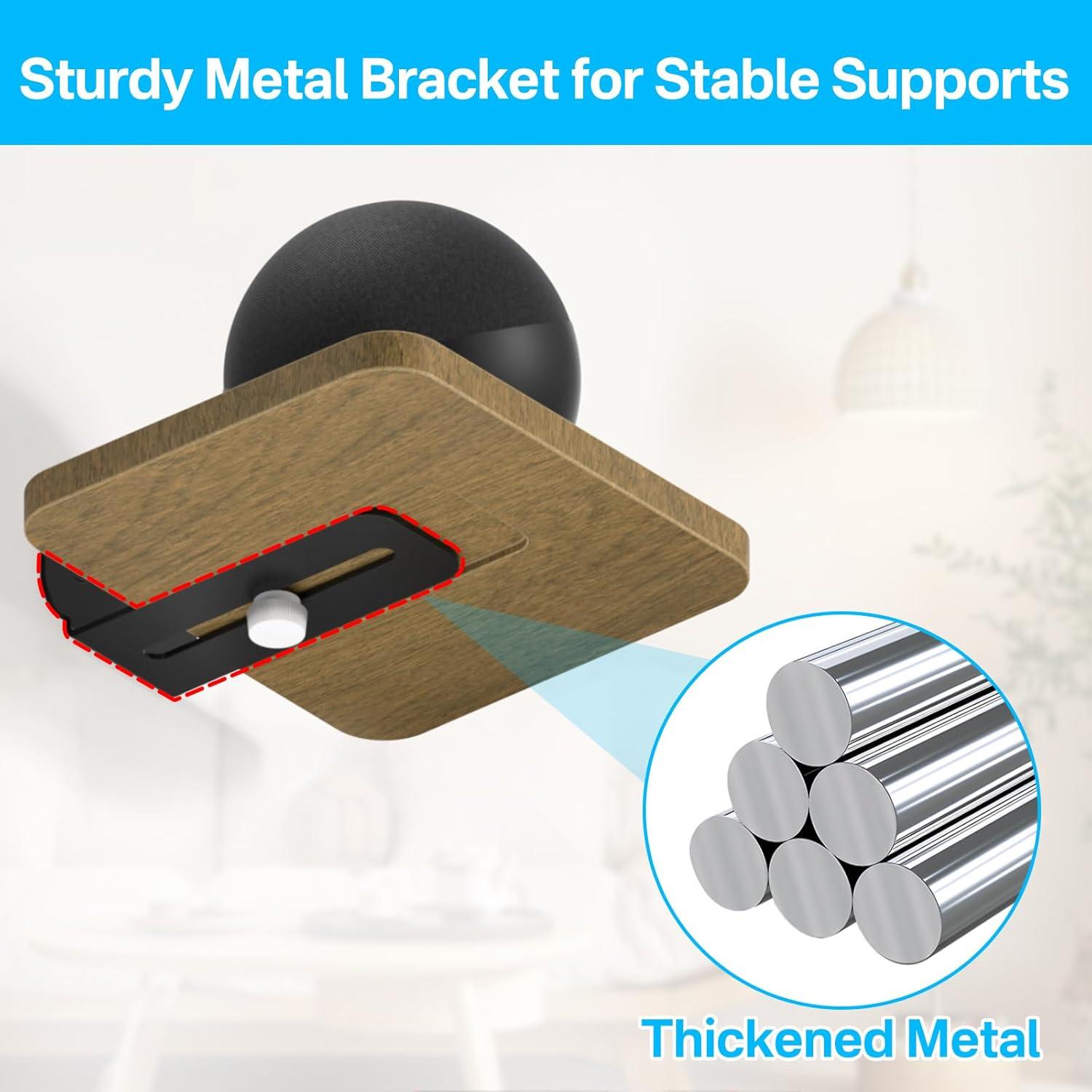 Soporte de pared ajustable Aiweiwa para altavoces Echo