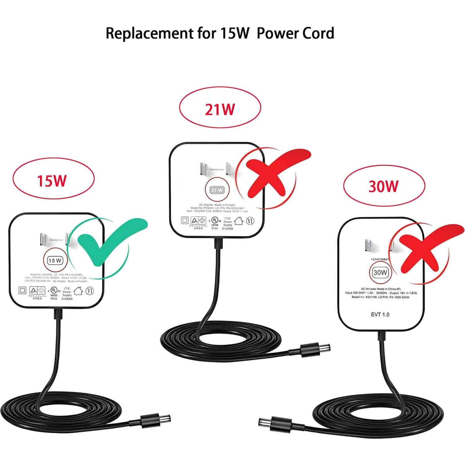 Cable de Alimentación 15W PDEEY para Alexa Dot y Echo