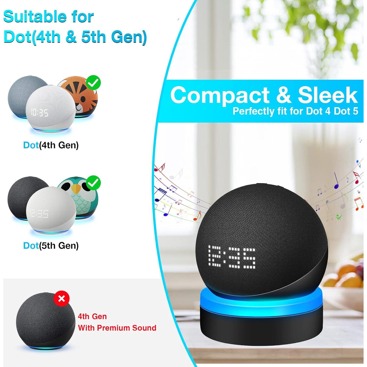 Soporte de Mesa ZUOLACO para Echo Dot 4ª/5ª Gen - 2 Pack