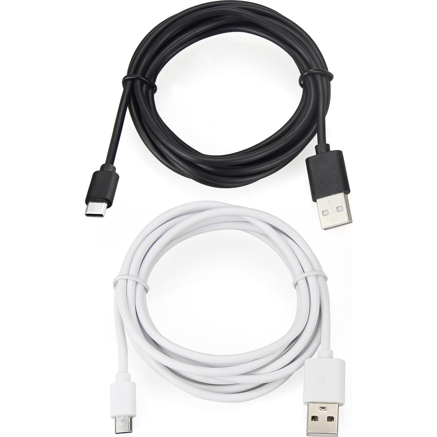 Cable de Carga USB-C y Micro-USB Smays 1.83m - 2 Unidades