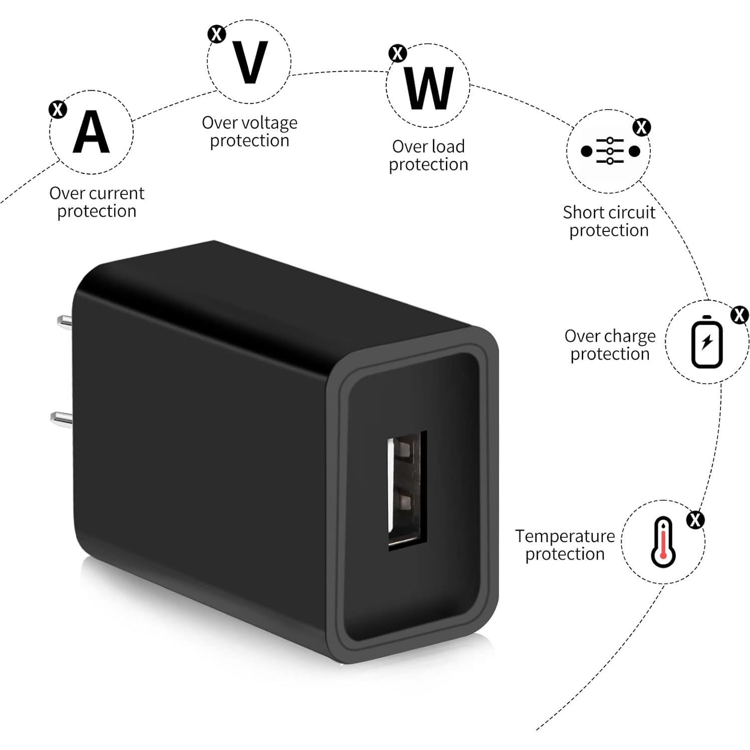 Cargador USB para Echo Dot 2da Gen y Altavoces Bluetooth