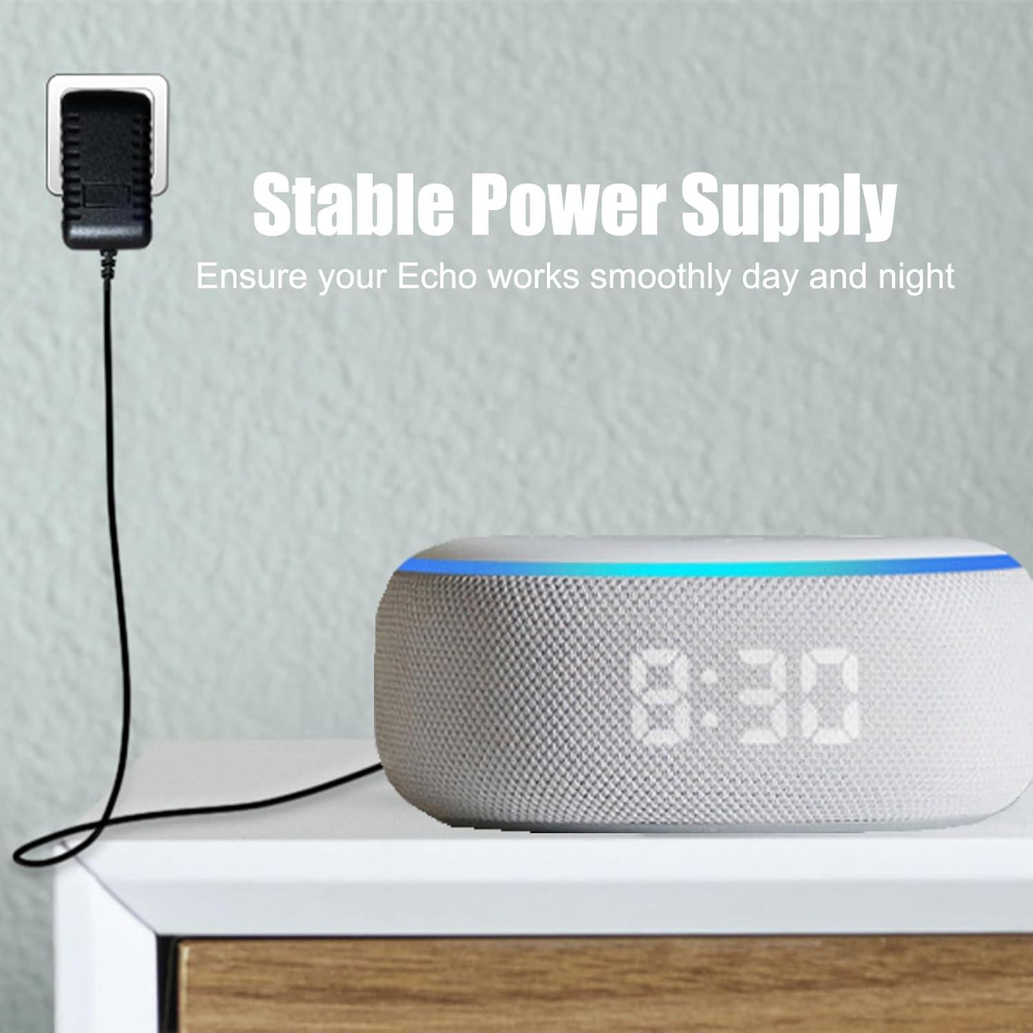 Cargador 15W AZJCKEW para Echo Dot 3ra/4ta/5ta Gen y Echo Show 5