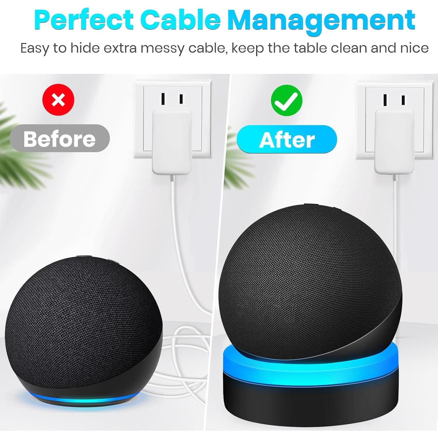 Soporte de Mesa ZUOLACO para Echo Dot 4ª/5ª Gen, Negro