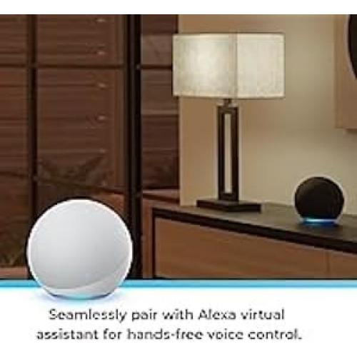 Echo Dot with Globe Electric Smart Color Bulb