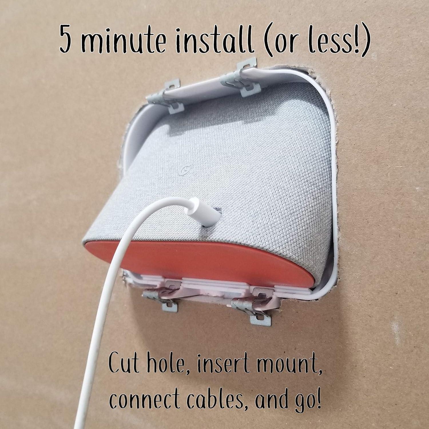 Montaje Genie para Google Nest Hub 2da Gen en Pared - Blanco