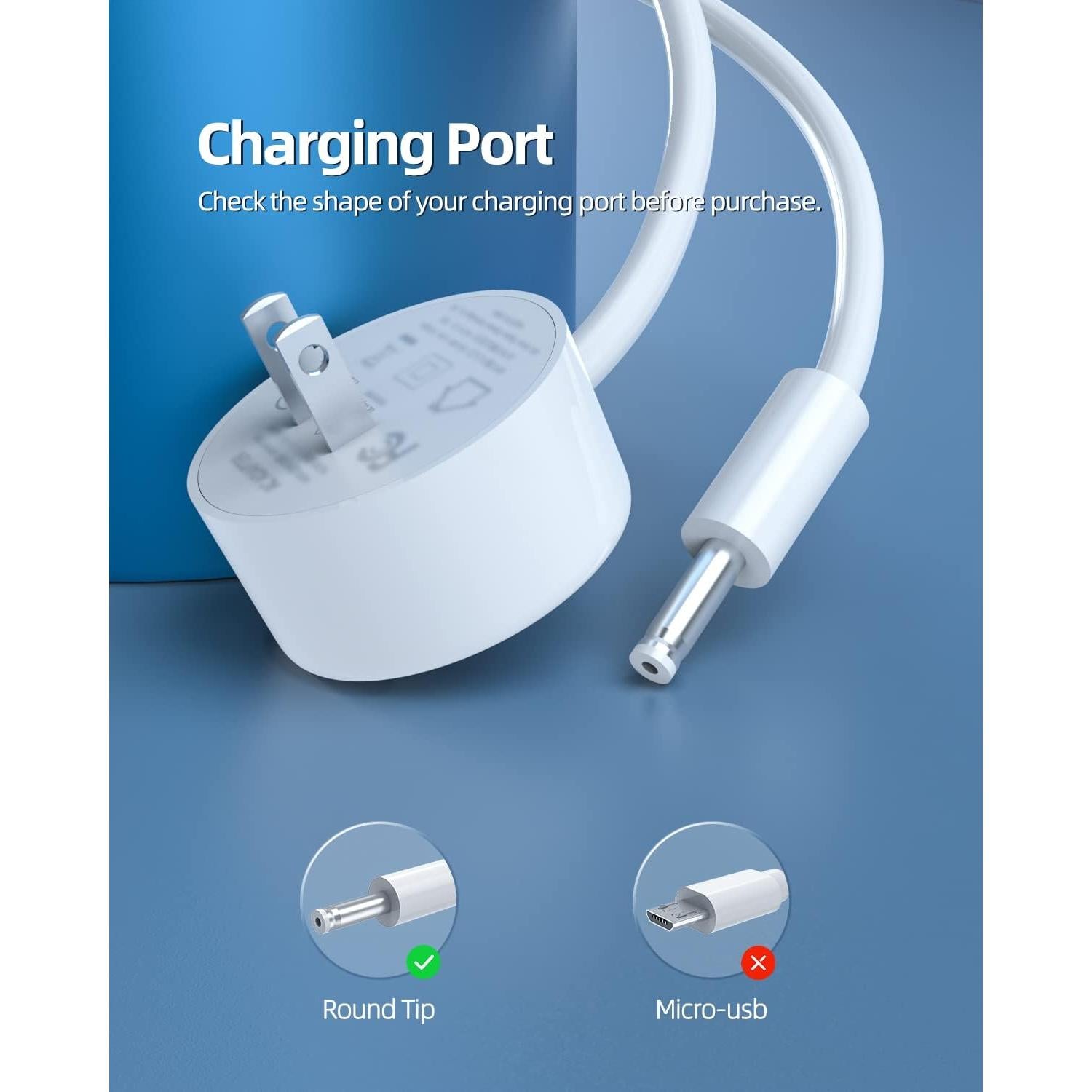 Cargador de CA 15W Superer para Google Home Hub 2ª Gen