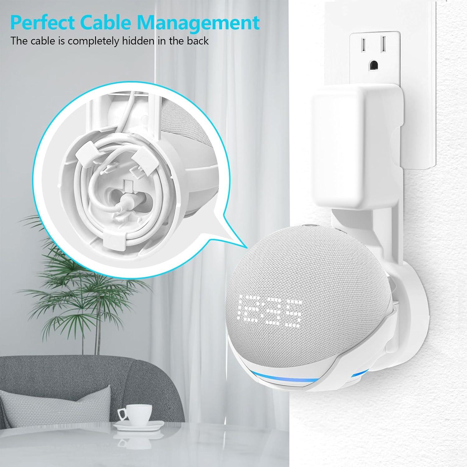 Soporte de Montaje en Pared ZUOLACO para Echo Dot 4ta y 5ta Gen