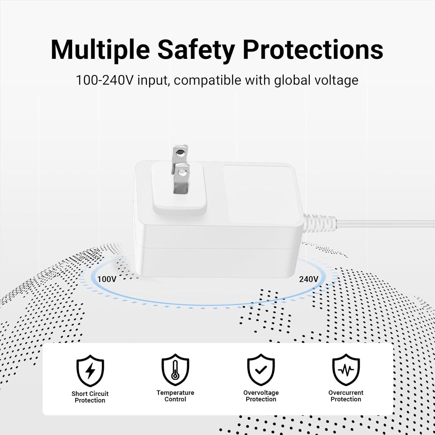 Adaptador de Cargador OatXtorpor para Google Nest Hub MAX 24V 1.5A