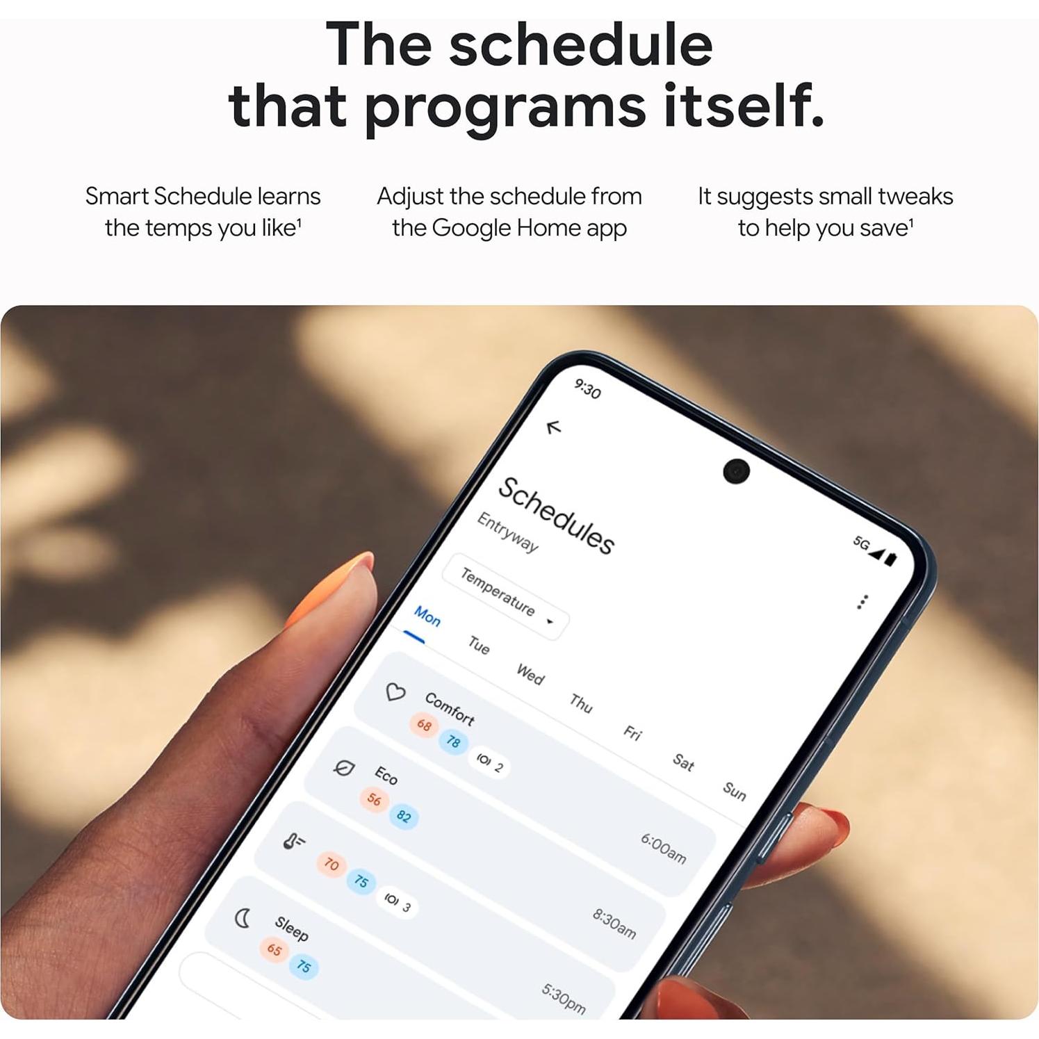Termostato Inteligente Google Nest 4ta Gen + Sensor Temperatura