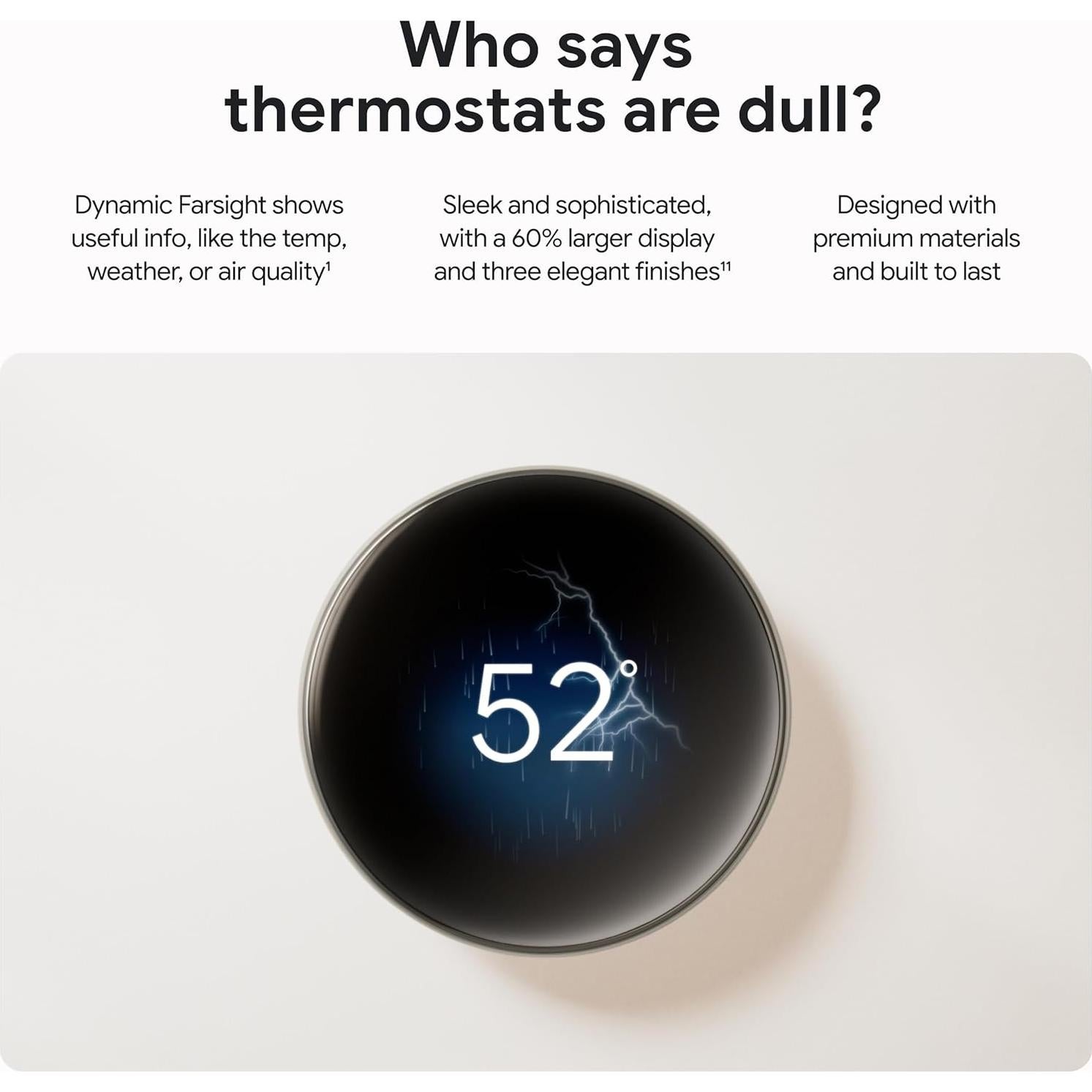 Termostato Inteligente Google Nest 4ta Gen + Sensor Temperatura