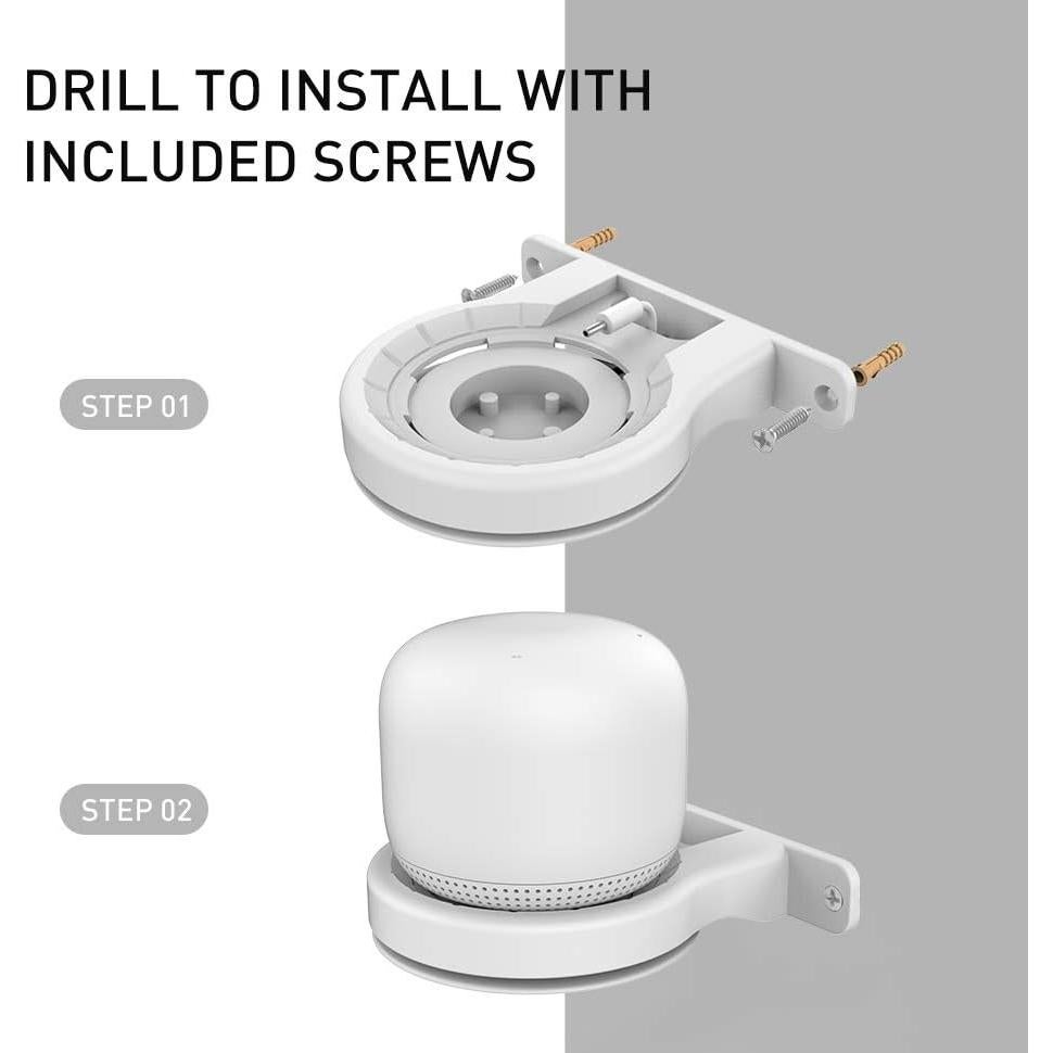 Soporte de Pared Delidigi para Router Google Nest WiFi - Blanco
