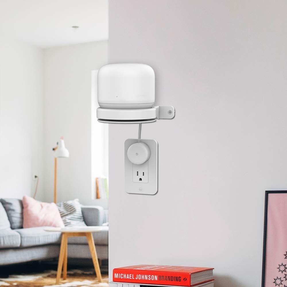 Soporte de Pared Delidigi para Router Google Nest WiFi - Blanco