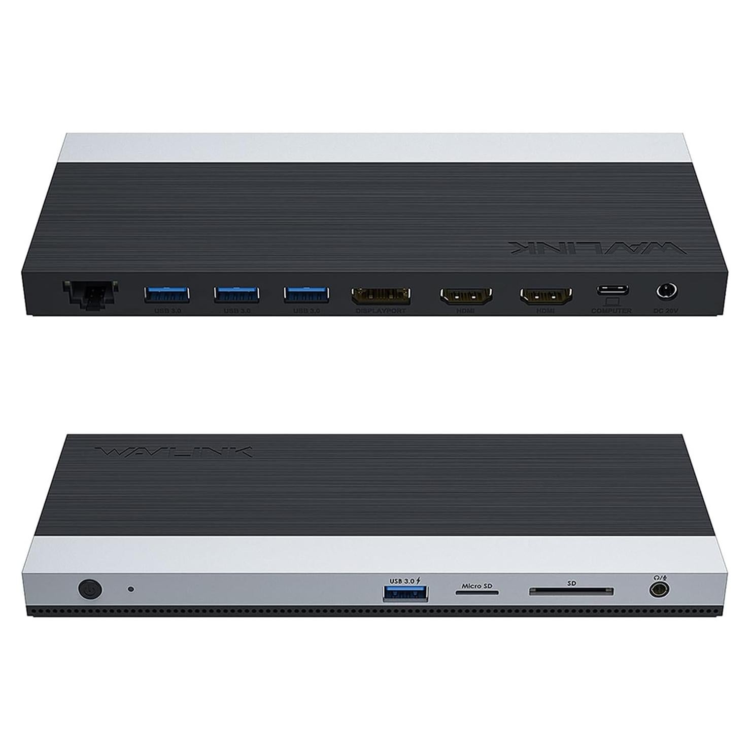 Dock USB C WAVLINK 13 en 1 para 3 Monitores 100W PD