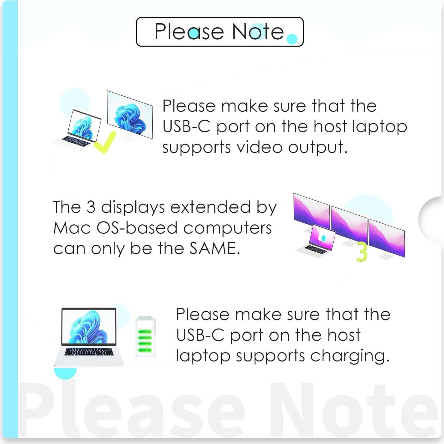 Dock USB C WAVLINK 13 en 1 para 3 Monitores 100W PD