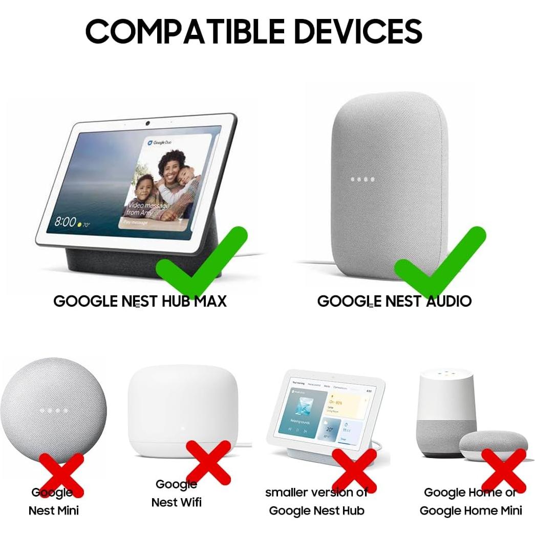 Adaptador de Corriente 24V 30W para Google Nest Hub Max y Audio