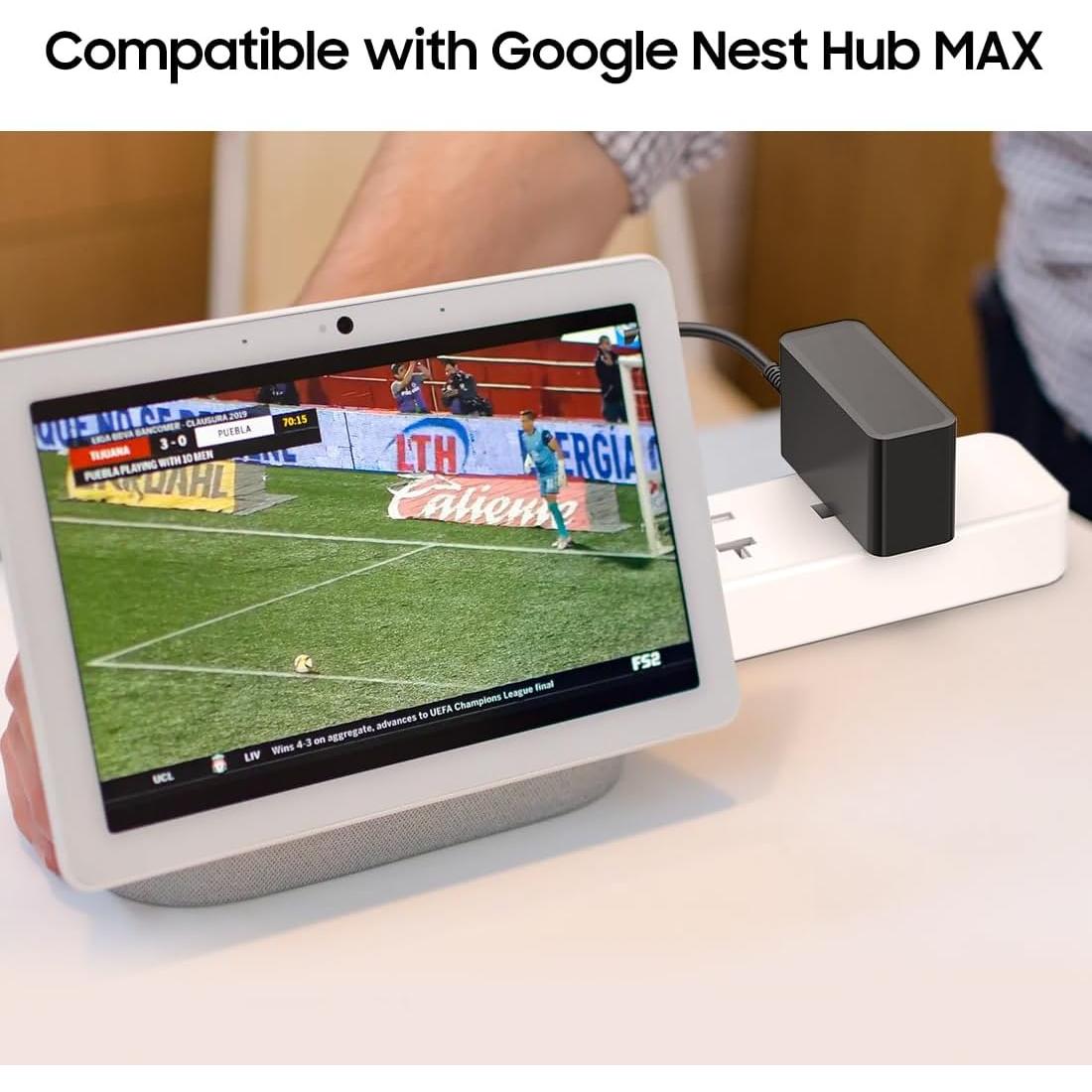Adaptador de Corriente 24V 30W para Google Nest Hub Max y Audio