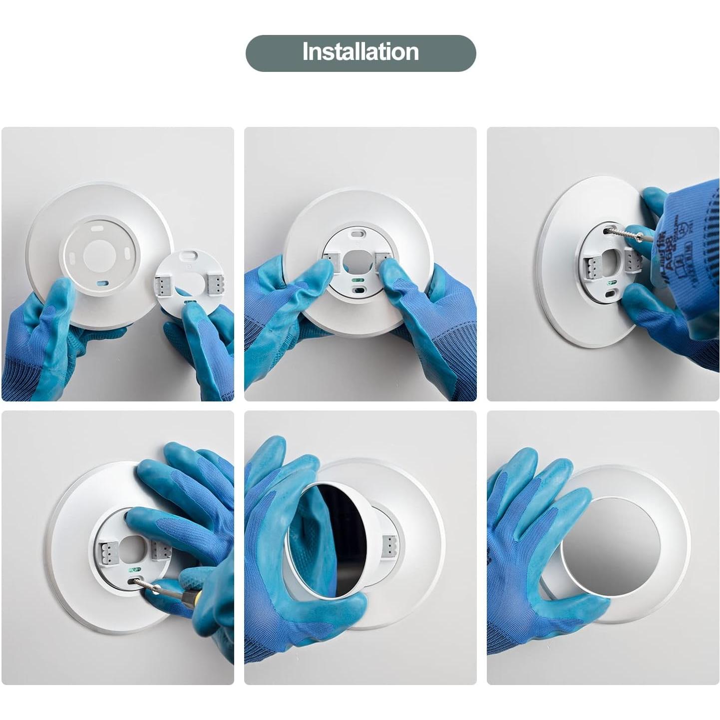 Placa Metálica Blanca POPMAS para Termostato Google Nest 2020