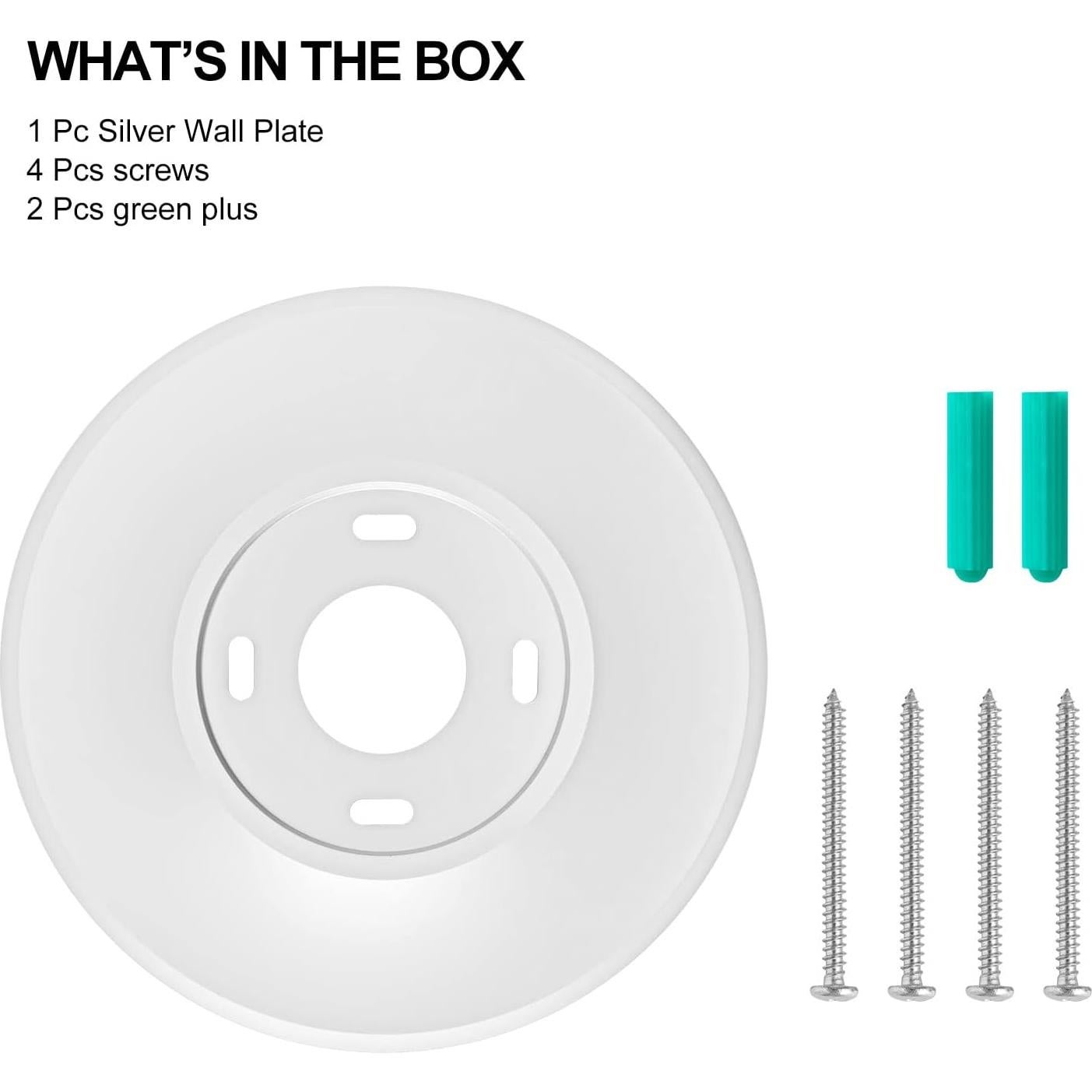 Placa Metálica Blanca POPMAS para Termostato Google Nest 2020