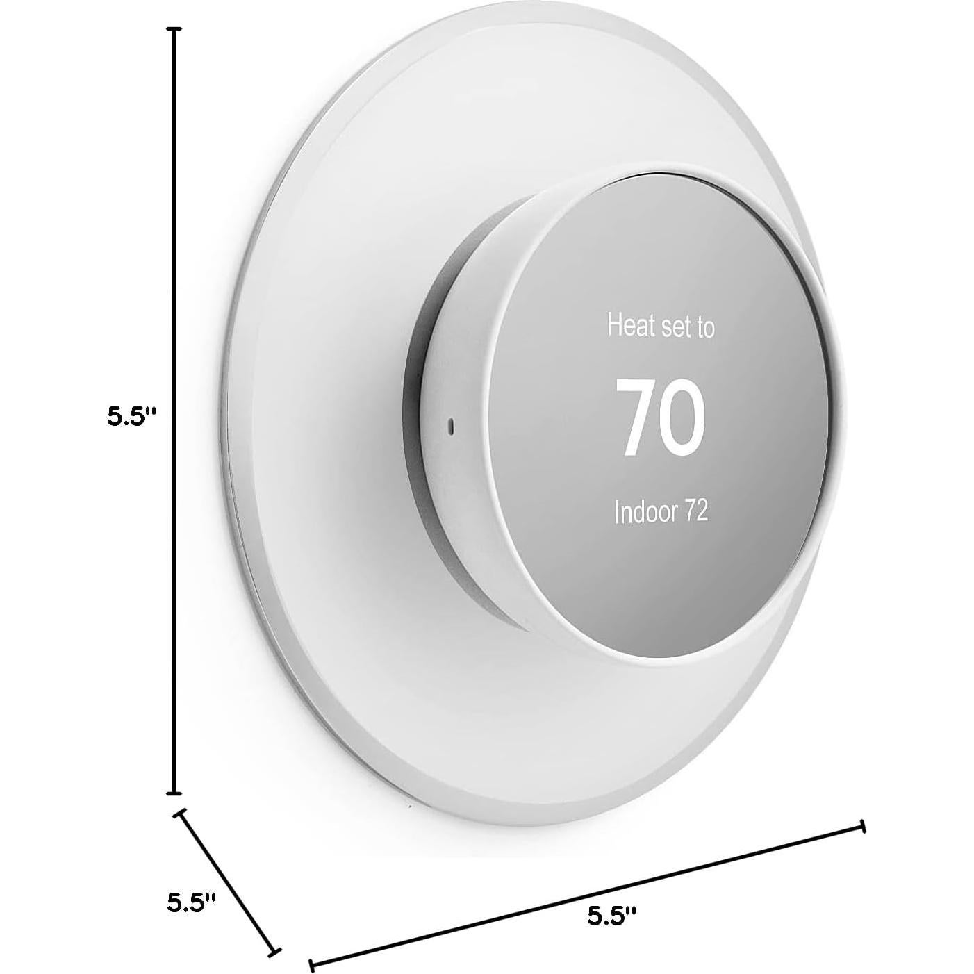 Placa Metálica Blanca POPMAS para Termostato Google Nest 2020
