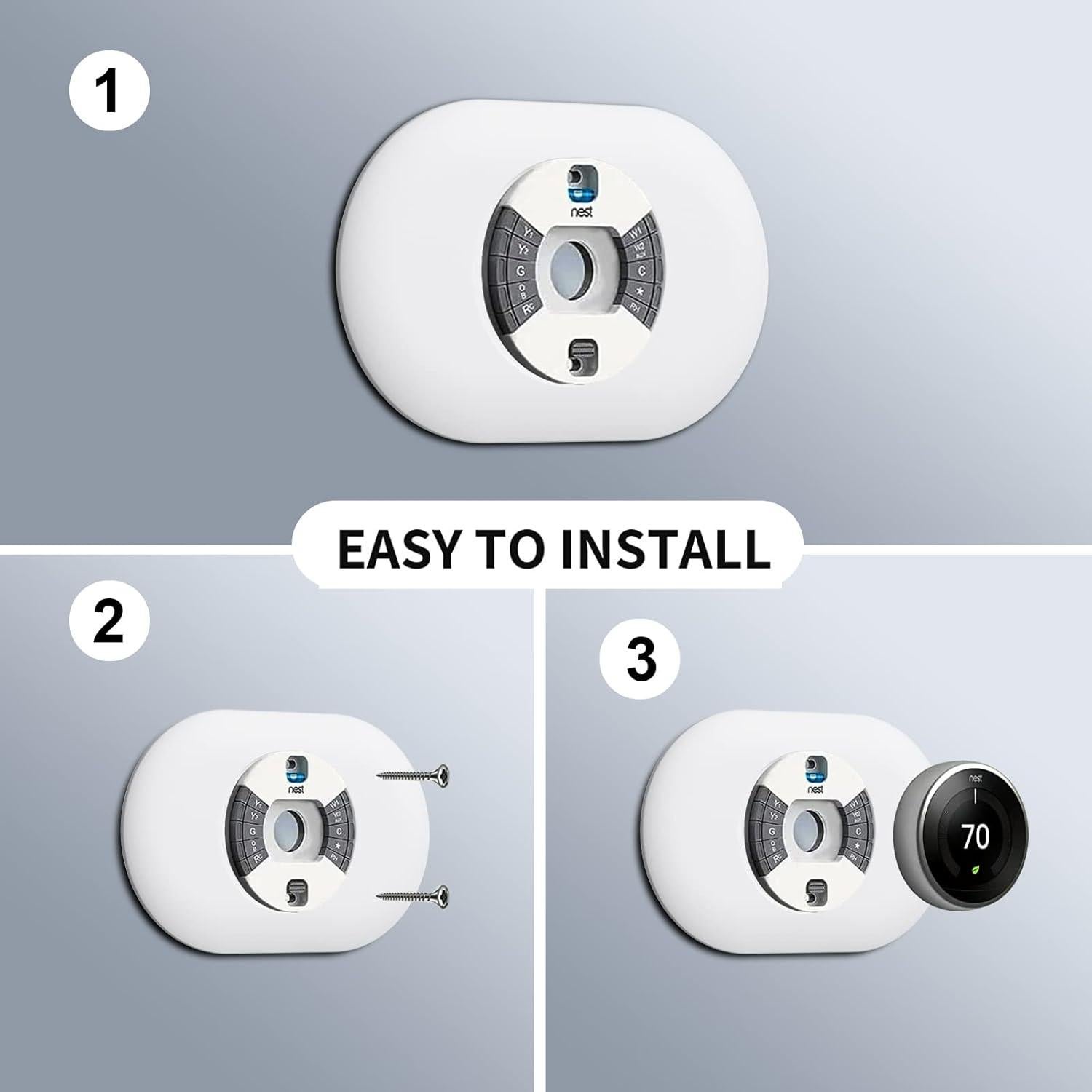 Placa de Pared Enadvd para Termostato Inteligente Nest 2ª/3ª