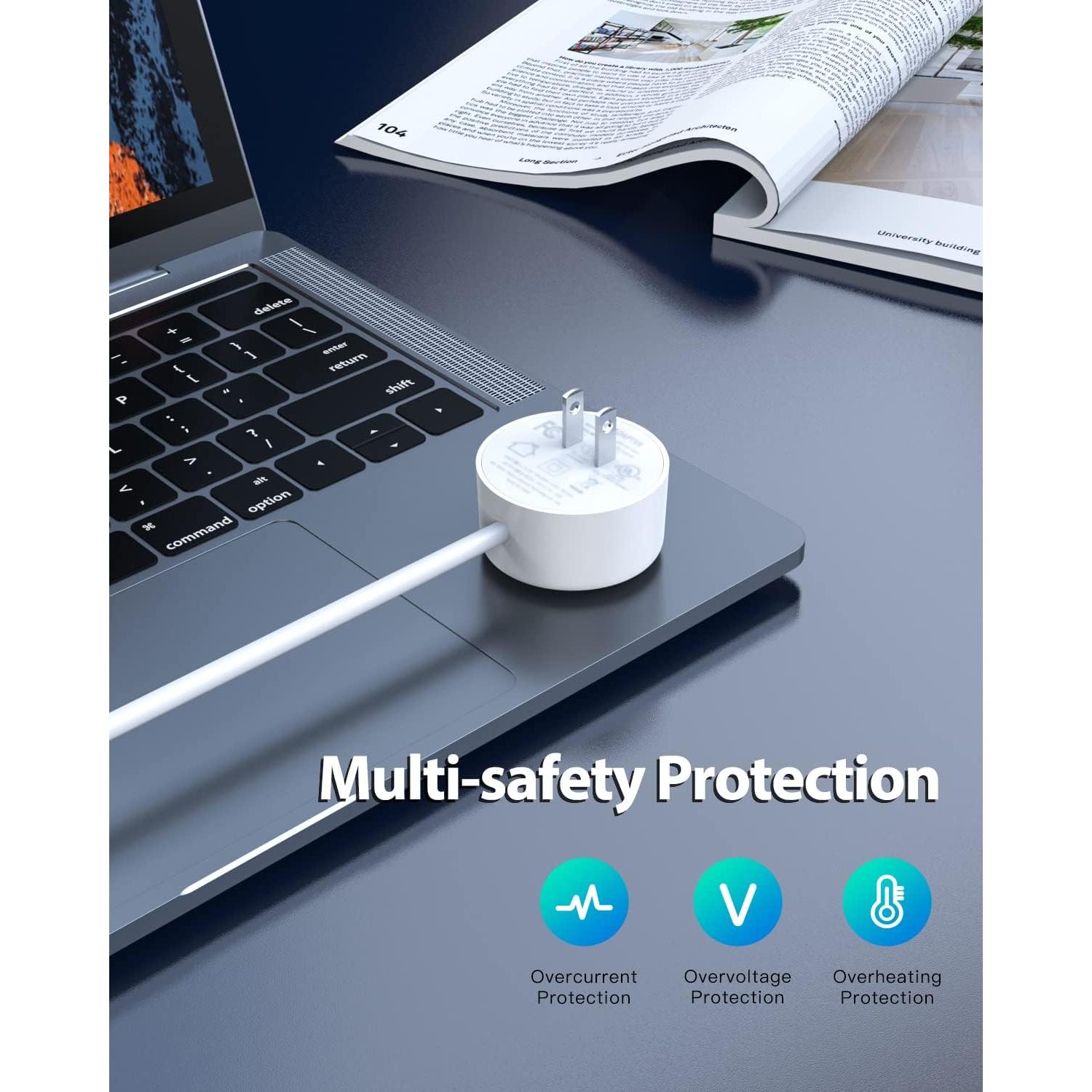 Cable de Alimentación 15W Pwept para Google Home Hub y Nest Hub