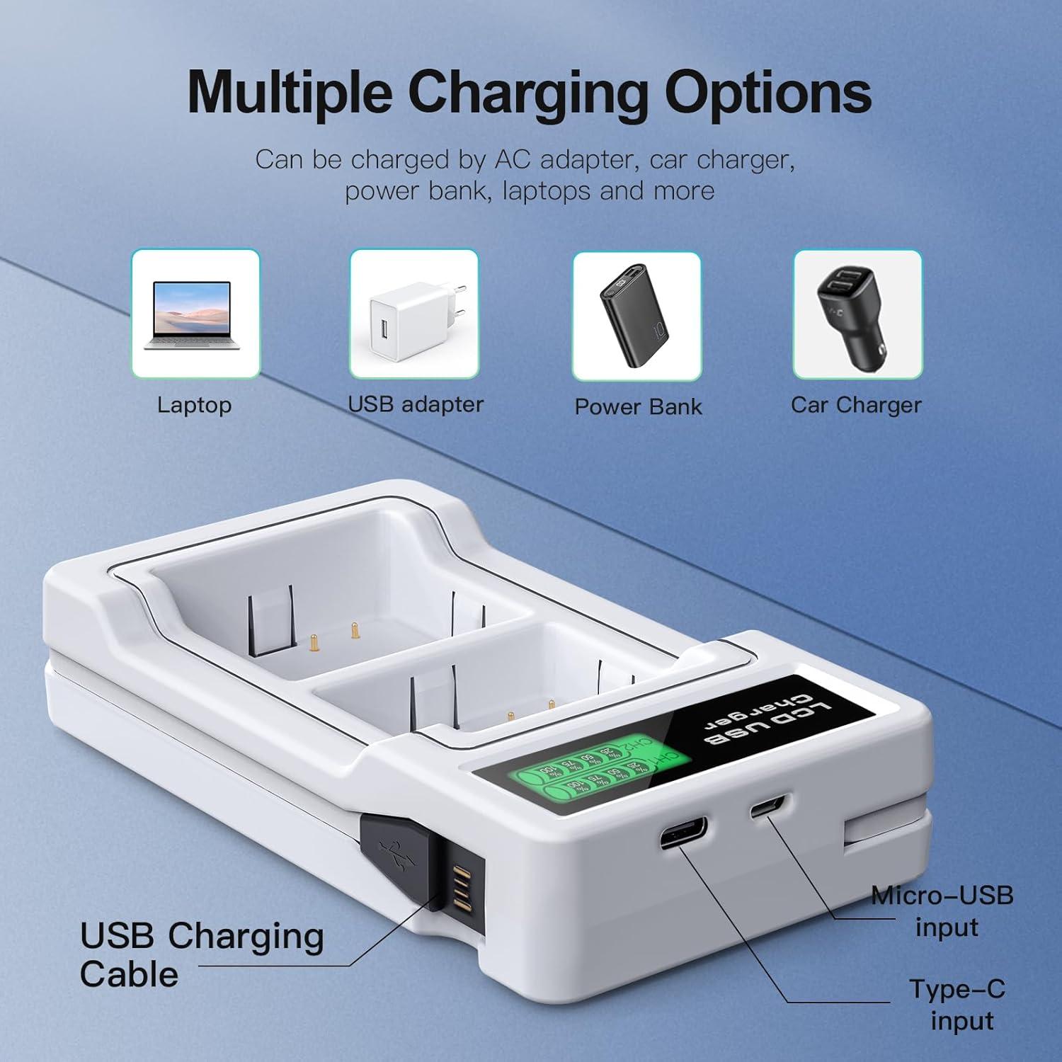 Paquete de 2 Baterías Li-Polímero 4800mAh para Arlo Pro 5S 2K