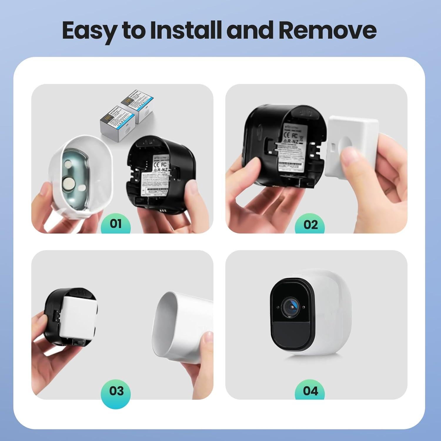 Paquete de 2 Baterías Li-Polímero 4800mAh para Arlo Pro 5S 2K