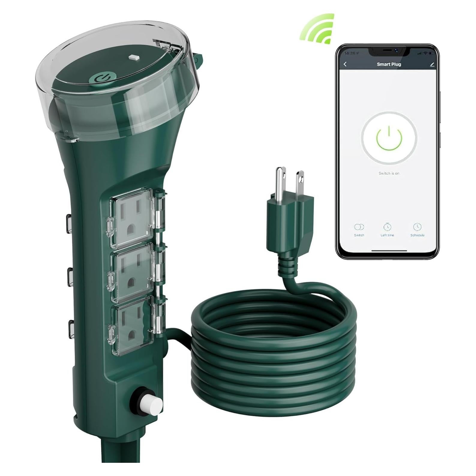 Enchufe Inteligente Exterior HBN 6 Salidas IP44 Control Voz