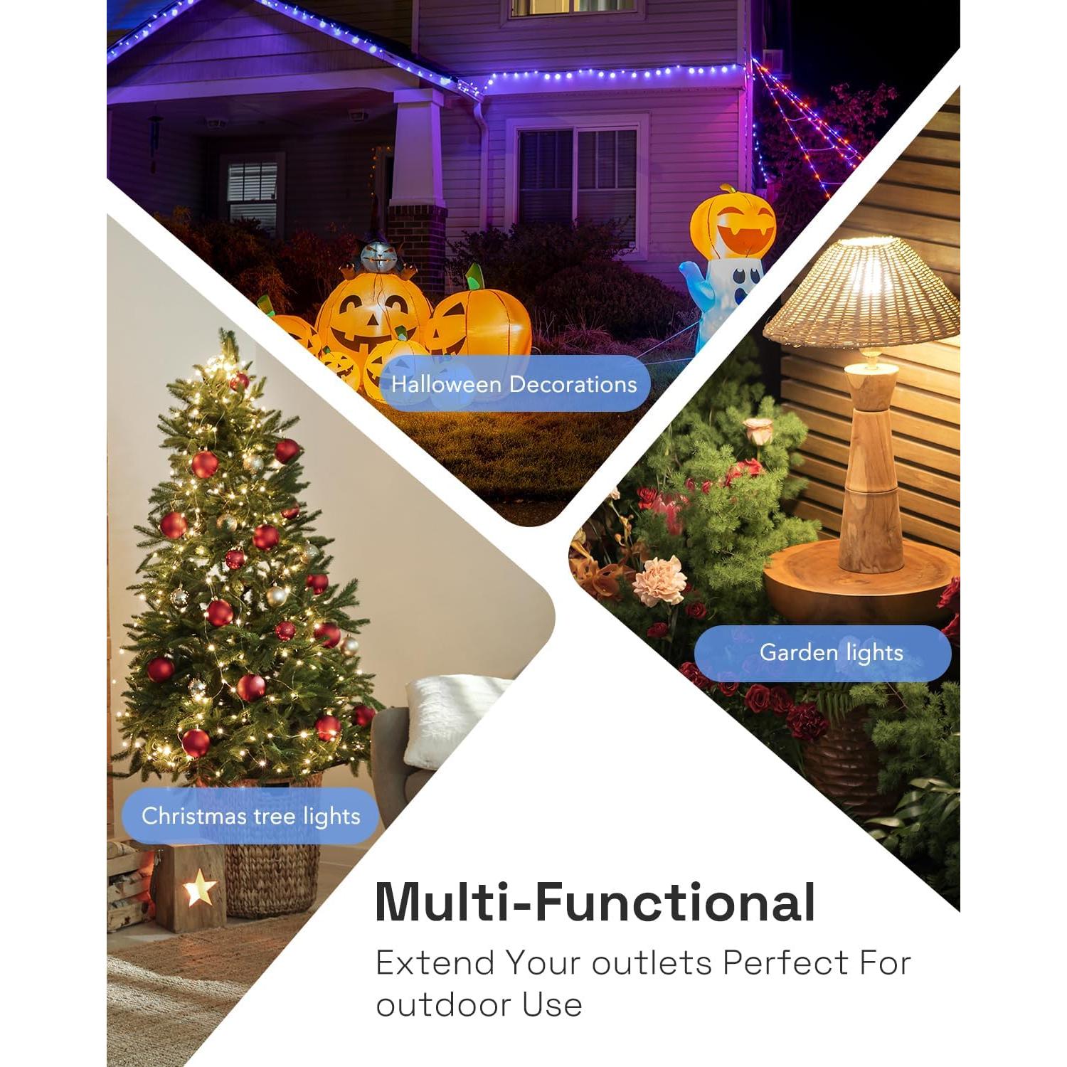 Enchufe Inteligente Exterior HBN 6 Salidas IP44 Control Voz