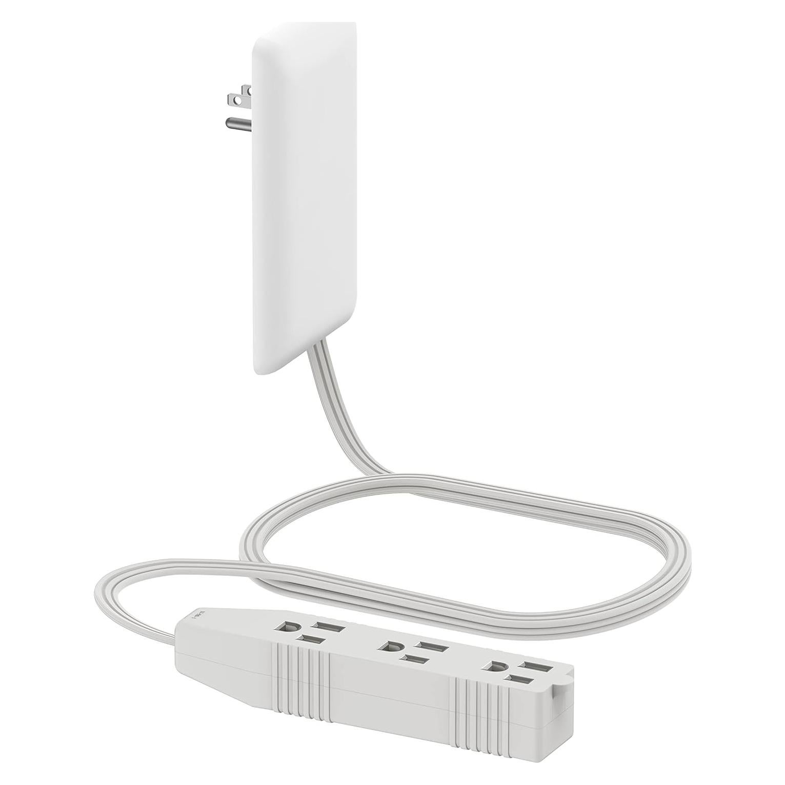 Extensor de Salida LIDER 3 Receptáculos Blanco 0.91m