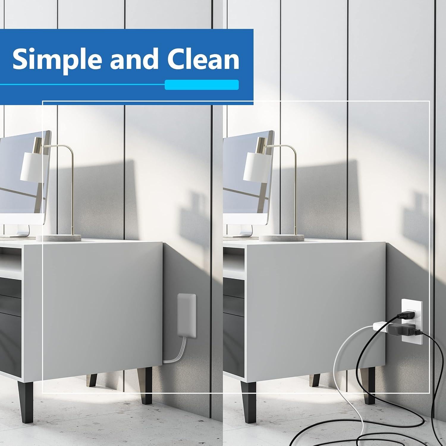 Extensor de Salida LIDER 3 Receptáculos Blanco 0.91m