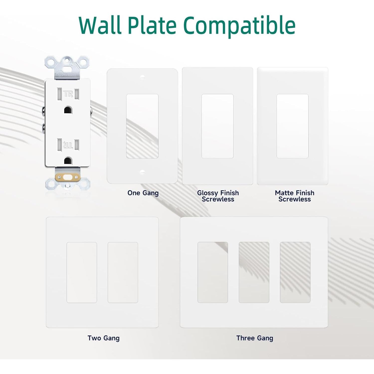Paquete de 2 Enchufes Inteligentes de Pared Junlit 15A